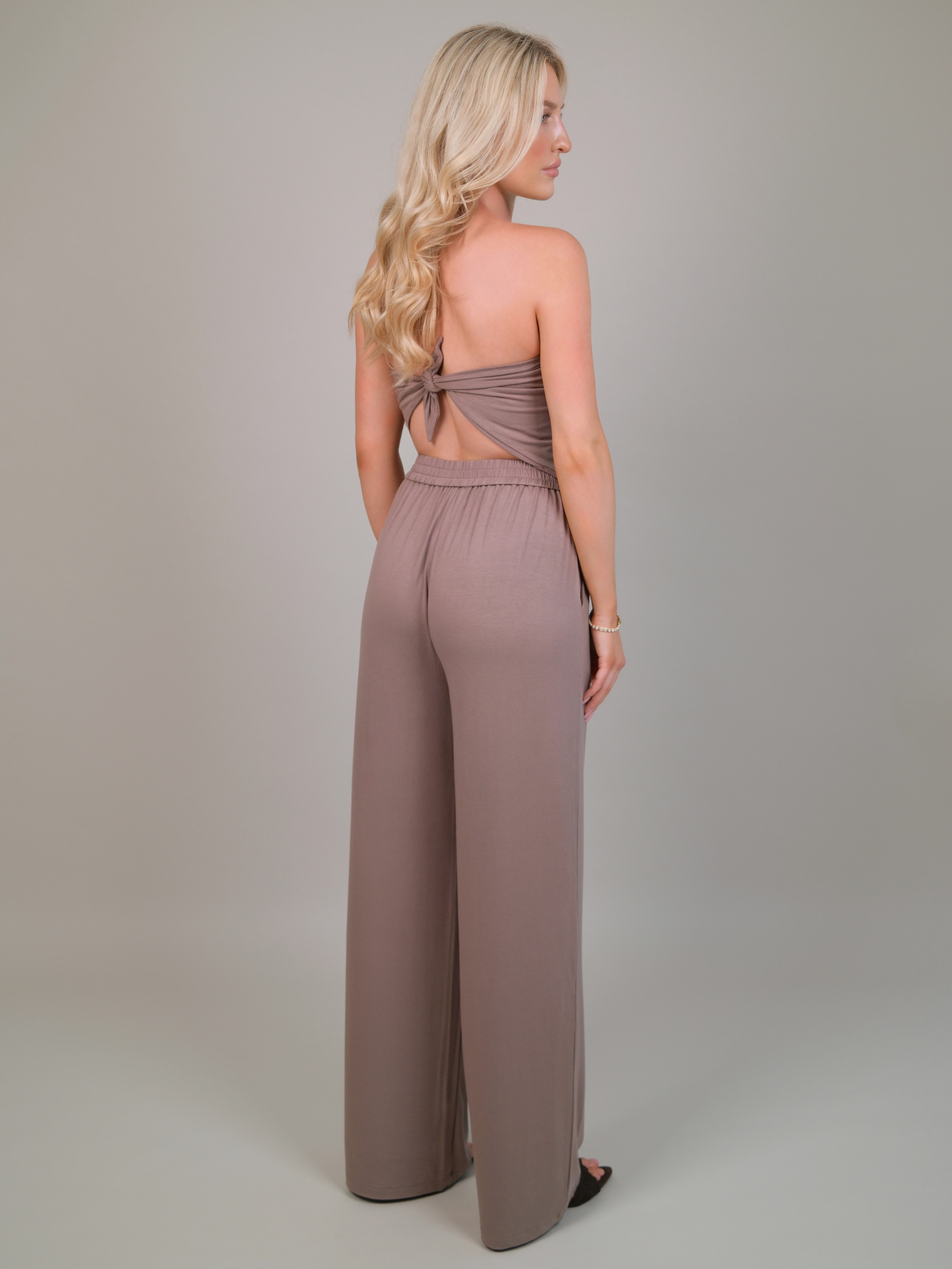 Gioia Taupe Soft Jersey Headscarf