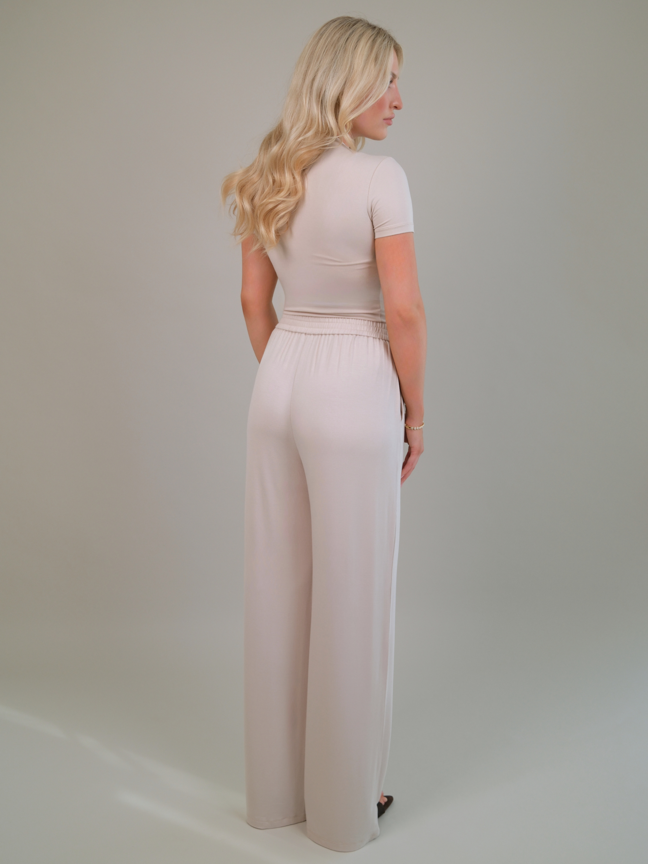 Chloe Blush Slim Fit Jersey T-Shirt