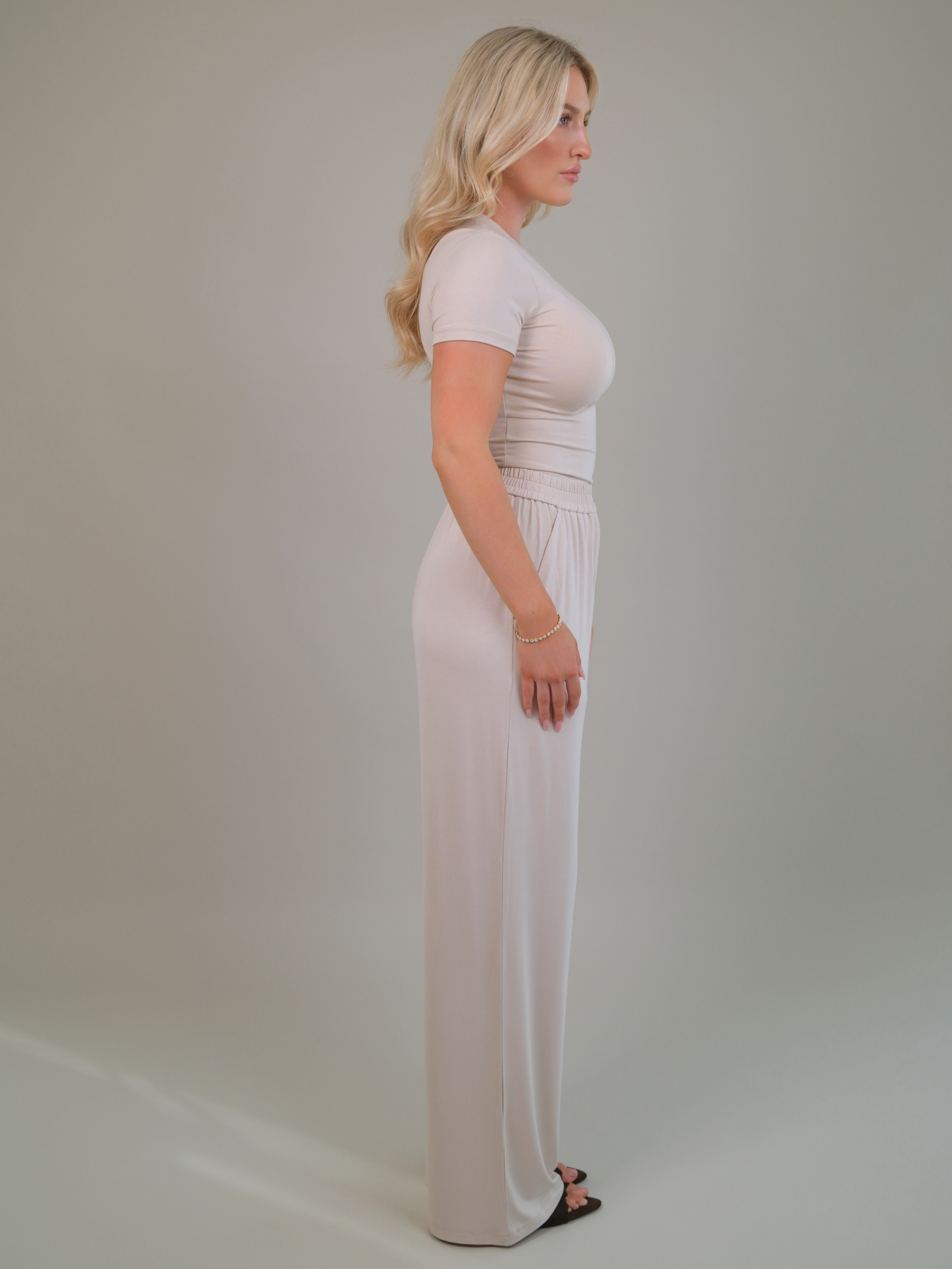 Chloe Blush Slim Fit Jersey T-Shirt